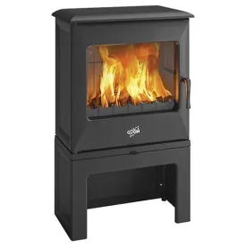 GODIN Poêle à bois vintage 388150PEINTANTHRACIT